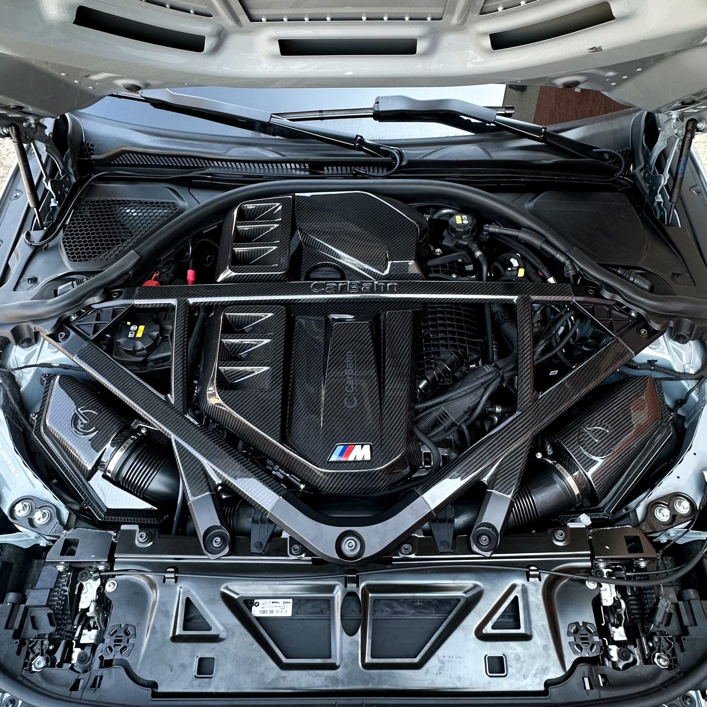 CSL Style Carbon Fiber 5-Point Strut Brace | BMW G8X M2/M3/M4