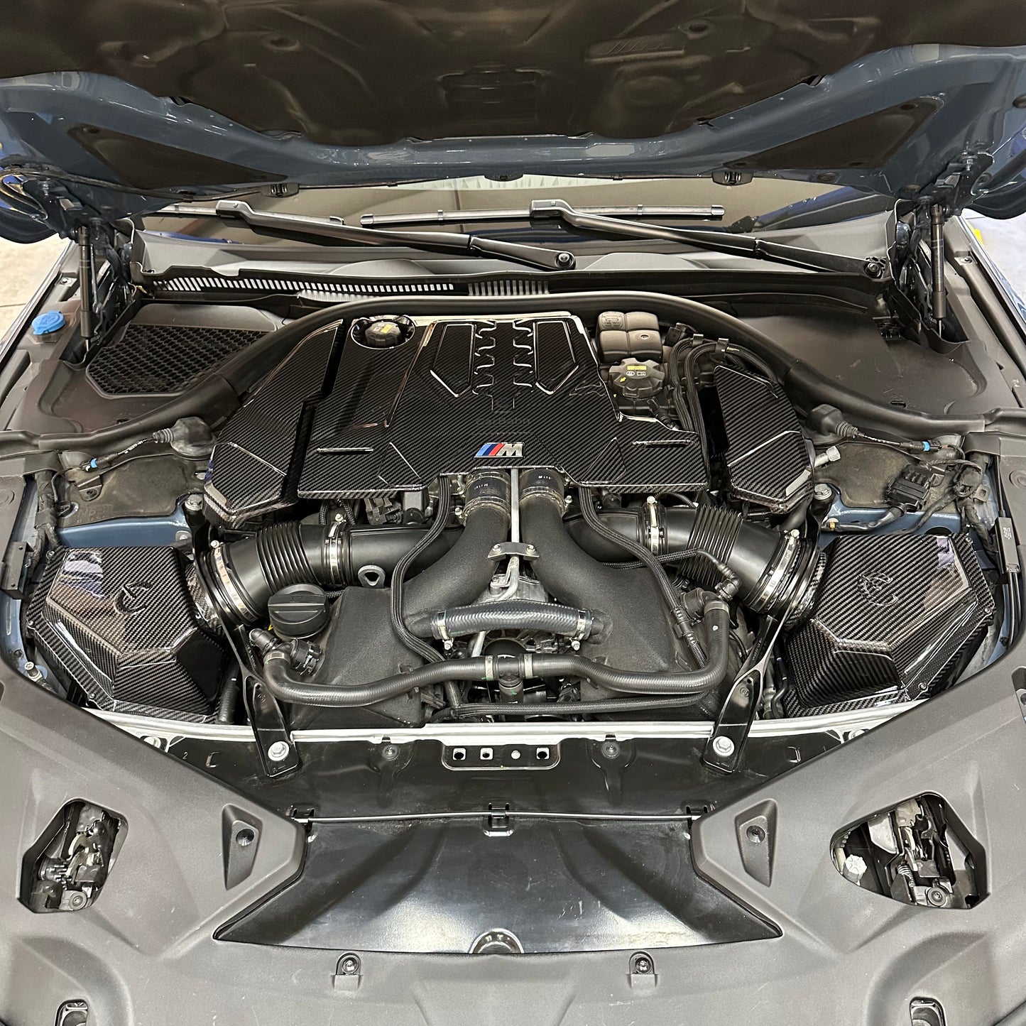 Carbon Fiber Complete Engine Bay Bundle | BMW F9X M5/M8 – CarBahn