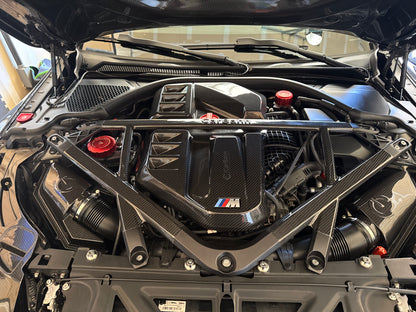 CSL Style Carbon Fiber 5-Point Strut Brace | BMW G8X M2/M3/M4