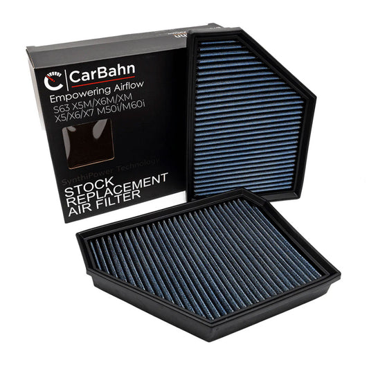 CarBahn s63 air filter with packaging on a white background