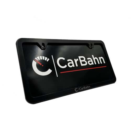 CarBahn Black License plate