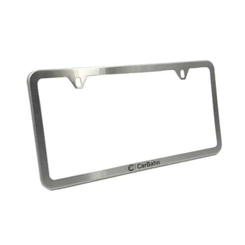 CarBahn Silver License Plate Frame - 3